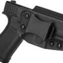 IWB Kydex Holster for Glock 43 G43X 43X MOS G48 MOS, Optic Cut Belt Carry, Right/Left Hand Black