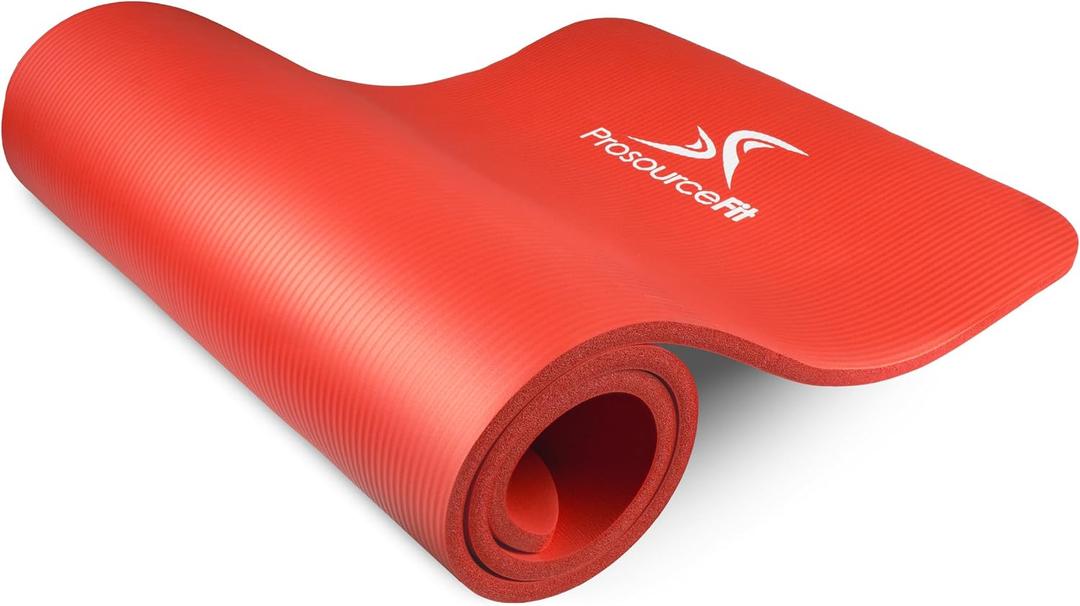 ProsourceFit Extra Thick Yoga and Pilates Mat (13mm), 71-inch Long High Density Exercise Mat with Comfort Foam and Carrying Strap