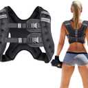 Prodigen Weighted Vest for Women and Men 16 Lbs with Reflective Stripe and Double Adjustable Buckle Straps Weight Vests for Strength Training, Jogging, Cardio, Weight Loss (8lbs, Black)