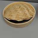 Prime Home Direct Bamboo Steamer Basket 8-Inch | 2-Tier Steamer for Cooking | 50 Liners | Small Instant Steaming Cookware Asian Food, Bao Buns, Chinese, Dim Sum, Dumpling, Rice, Vegetable Steam Pot