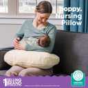 Boppy Nursing Pillow - Ergonomic Bottle & Breastfeeding Pillow with High, Firm, Large Area, Water-Repellent Cushion with Washable Cover; Baby Safety Alliance Verified - Oatmeal Boucle