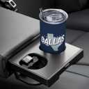 Tumbler 20oz Straight Skinny Car Cups With Insulated Cup Sleeve Portable Handle, Sports Travel Coffee Mug, Stainless Steel, Insulated,Classic Collection Gifts for Men Women Fans