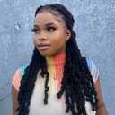 ToyoTress Tiana Passion Twist Hair - 24 Inch 8 Packs Pre-Twisted Passion Twists, Long Pre-Looped Crochet Braids Made Of Bohemian Hair Synthetic Braiding Hair Extension (24 Inch, 1B-8P)