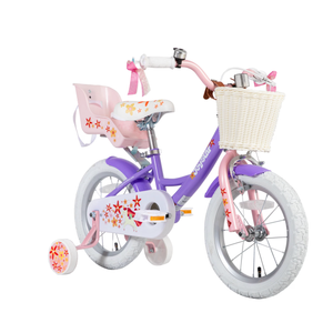 JOYSTAR Unicorn 12" Kids Bike for 2-4 Years Girls Toddler Bike Purple