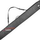 Unigear Ski Bag for Air Travel, 360° Fully Padded Protection, Water-Resistant and Durable up to 192cm for Snow Air Travel Transport (Gray)