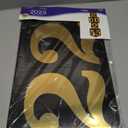 Beistle Foil 2025 Column Stand-Up NYE Decoration, New Years Eve Party Supplies Event Prop, Graduate Photo Booth Backdrop for Milestones, 3' 9" x 12", Black/Gold