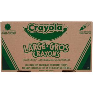 Crayola Crayon Classpack - 400ct (8 Colors), Large Crayons for Kids & Toddlers, Bulk School Supplies, Teacher Classroom Must Have for Preschool & Kindergarten