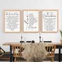 Vintage Rustic Bible Verse Framed Wall Art Set of 3, 11''16'' Positive Religious Christian Quotes Saying Sign for God Jesus Christ Prayer, Cottagecore Holy Inspirational Catholic Scripture Decor