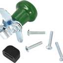 WSV121G Universal Green Steering Wheel Spinner Knob TY16330 with Rubber Sleeve Compatible with John Deere Case IH Cub Cadet Backhoe Tractor Mower Combine and Many Other Boats Vehicles