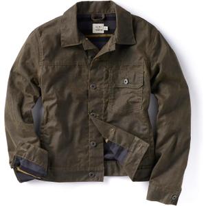Huckberry Flint & Tinder Women's Flannel-Lined Waxed Trucker Jacket, Canvas Jackets for Women (Medium)