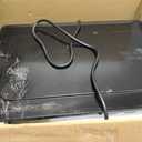 Nostalgia Retro 1000W Microwave Oven 1.1 Cu Ft Capacity  Child Safety Lock, 8 Auto-Cook Settings  Countertop Kitchen Appliance  Black