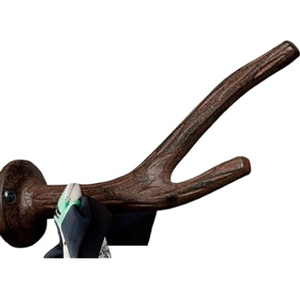 Abbott Collection Dark Brown Small Branch Double Hook