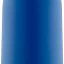 Ello Emma 14oz Vacuum Insulated Stainless Steel Kids Water Bottle with Straw and Built-in Carrying Handle and Leak-Proof Locking Lid for School Backpack, Lunchbox and Outdoor Sports, Touchdown Blue