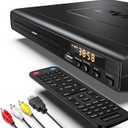 DVD Players for TV with HDMI, DVD Players That Play All Regions, Simple DVD Player for Elderly, CD Player for Home Stereo System, Included HDMI and RCA Cable