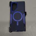 Designed for Samsung Galaxy S24 Case,Magnetic,Double Protection,Tough Durable,Compatible with MagSafe,Detachable Back Clip,Dustproof,No Fading,No Yellowing,Non-Slip,Sky Blue