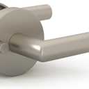 Mega Handles Ronn Privacy Lever & Lock Door Handle Set for Hallway, Closet and Bathroom, Keyless Lock, Heavy Duty Door Levers, Fits All Standard Door Sizes, Screws Included - Satin Nickel (1 Pack)