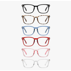 CCVOO Mix & Match Reading Glasses for Women - Lightweight, Comfortable Fit, Clear Vision - Blue Light Blocking 1.25