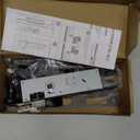 US Flat Slot Storm Door Handle Complete Set Fits for Larson and Wright Screen Door Hardware, 2-1/2" Handle PZ, 7/8" Backset, 7-1/4" Trimplate H.C., Non-Handed, Matte Black