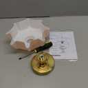 9.4in Vintage Pink Flush Mount Ceiling Light Fixture - Brass Semi Flush Mount Lighting with Flower Glass Shade for Closet, Small Rooms - Compact Indoor Light for Hallway Entryway Porch, Bulb Not