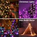 Solhice 40ft Color Changing Star String Lights for Bedroom 120 LEDs, Indoor Hanging Fairy Lights USB Powered, Starry Lights with Remote, Bunk Bed Lights for Kids Room