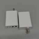 2Pack USB C Charger Block, 40W Fast USB C Wall Charger 4-Port PD Power Adapter + QC Wall Plug Multiport Type C Charging Block Cube for iPhone 16 15 14 Pro Max XR XS 8 7, iPad, Galaxy, Tablet - White