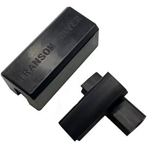 GHmarine Transom Saver Support and Trailering Motor Locks for Single Ram Outboard Mercury Evinrude Johnson Yamaha Honda and Tohatsu Rubber Black