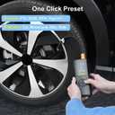 Cordless Car Tire Inflator Air Pump - 180 PSI Portable Air Compressor with 9000mah Rechargeable Battery for Motorcycles Bicycles Sports Balls (Black)