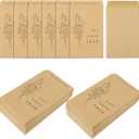 Whaline 200 Pack Wedding Favor Seed Packets Spring Summer Self-Adhesive Let Love Grow Retro Kraft Envelope Rustic Small Flower Seeds Storage Packets for Garden Wedding Party Favors, 3.5 x 2.4 Inch (brown)