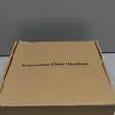 Office Chair Mesh Headrest Attachment Universal, Adjustable & Detachable Ergonomic Neck Support Cushion Clip On, Breathable Mesh Head Pillow Detachable (Sponge, Black)