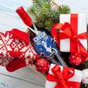 Cheerleader Gifts - Cheerleader Gifts for Girls, Senior Night Cheerleaders - Cheerleading Christmas Ornament for Girls Teens, Captain Team, Women - Blue White Christmas Ornament 2025