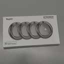 Tracker Tags-4 Pack Work with Apple Find My (iOS Only), [Apple MFi Certified] Key Finder and Item Locator, New Bluetooth 5.3 Tracker, Replaceable Battery Smart Tag for Keys, Wallet, Luggage etc (Black)