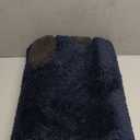 PURRUGS Dirt Trapping Door Mat 32" x 47", Non-Skid/Slip Machine Washable Microfiber Entryway Rug, Dog Doormat, Super Absorbent Welcome Mat for Muddy Wet Shoes and Paws, Navy Blue