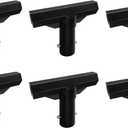 6 Pack Trampoline Plastic T-Connector, Trampoline Pole Cap Tops-T Tube Connectors, Enclosure Replacement Parts for Connect Top Ring Net and Fiberglass Rods, Black