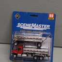 International, Red 7600 DBL Tanker (7600 Tank Truck with Trailer)