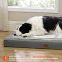 Bedsure ComfyFleece XL Dog Bed for Crate - Extra Large Orthopedic Pet Beds with Removable Washable Cover, NOT Waterproof Egg Crate Foam Mat for Pets Up to 80 lbs, 41"x27"x3.3", Not for Chewers