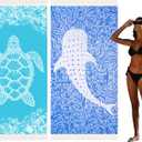 Widdonen Thin Turkish Beach Towel Quick Dry Absorbent Cotton Lightweight Bath Pool Towels Extra Large Oversized Sand Free Beach Stuff Cloud Adults Gift