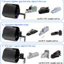 Trailer Hitch Locks for 2-5/16", 2", 1-7/8" Couplers, New Model Universal Super Compatibility Coupler Lock, Anti-Theft Steel Tongue Lock for Boat, RV, Trailers, Camper