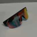 CHAMELO Music Shield Smart Audio Sunglasses Matte Black Frame, Fire Lenses | Open-Ear Bluetooth Glasses for Men & Women with Electronic Tint Control, Sweat Proof, Sports Eyewear, 100% UV Protection