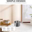 Kichvoe Small Sauce Pan with Handle 8.26In Stainless Steel Mini Oil Drip Pot 250Ml Compact Kitchen Saucepan with Double Pour Spouts for Heating Oils and Sauces