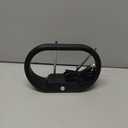 GE Modern Loop Rabbit Ears Indoor TV Antenna, 15 inch Extendable Dipoles, 4K 1080P VHF UHF, Tabletop Antenna, Digital HDTV Antenna, Smart TV Compatible, 4ft Coaxial Cable, Black, 33675