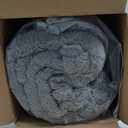 Velvet Plush Shaggy Duvet Cover Set,Luxury Ultra Soft Fluffy Duvet Cover Set,Winter Fuzzy Duvet Cover Set, (1 Faux Fur Duvet Cover +2 Faux Fur Pillow,Full/Queen,Smoky Grey)