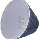 Aspen Creative 59175, Empire Uno Lamp Shade, Stone Blue, 4" Top x 10" Bottom x 7" Slant Height, Slip UNO 33mm