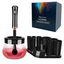 Makeup Brush Cleaner Dryer, Neeyer Super-Fast Electric Brush Cleaner Machine Automatic Brush Cleaner Spinner Makeup Brush Tools (Black)
