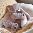 Ryttir 24 Inch Fuzzy Large Elephant Stuffed Animal, Soft Stuffed Elephants Plush Toy Newborn Gift, Funny Elephant Gifts for Baby Women Girls Boys