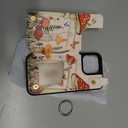 Lotadilo for iPhone 15 Pro Max Wallet Case with Card Holder, Designer Mushroom Frog Pattern Kickstand Magnetic Clasp Back Flip Folio Leather Phone Cases for iPhone 15 Promax for Women Men Girls
