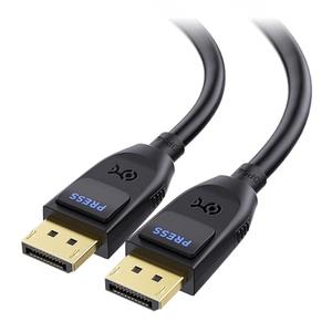 Cable Matters [VESA Certified] 54Gbps DisplayPort 2.1 Cable 3m/9.8ft, DP54 Cable with, 8K 165Hz, 4K 500Hz/480Hz in Black with FreeSync, G-SYNC and HDR for Gaming Monitor, PC, RTX 4080/4090, RX 7900