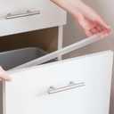 Cabinet Hero 7/ 8" Thick, 18" Length, Clear, Pack of 4 - Slimline Cabinet Edge Protector – Durable Slip-On Plastic Door & Drawer Edge Guard – Protects Shelves from Chipping, Discoloration & Breakage