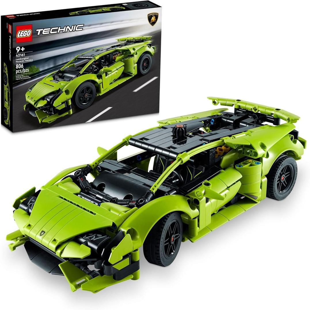 Lego Technic Lamborghini Huracn Tecnica Advanced Sports Car Building Kit for Kids Ages 9 and up Who Love Engineering and Collecting Exotic Sports Car Toys, 42161