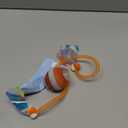 Interactive Cat Toys for Indoor Cats,The 3rd Generation Agile Moving Cat Ball with Elastic Mesh Tail,Automatic Kitten Toys for Bored Indoor Adult Cats,Motion Activated (Orange)