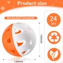 VioraWhite Mini Practice Baseballs 1. 65 Inch Small Baseball Training Lightweight Hollow with a Drawstring Bag for Hitting, Batting Training Use